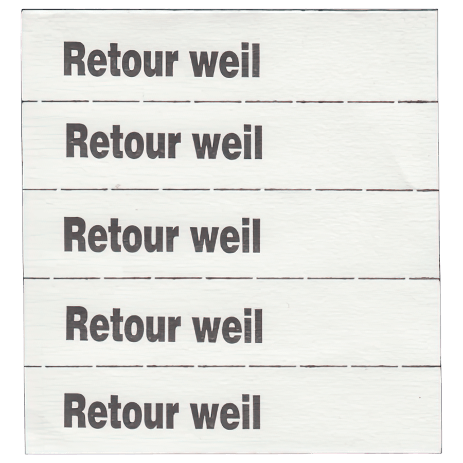 Markierungsz. Retour weil